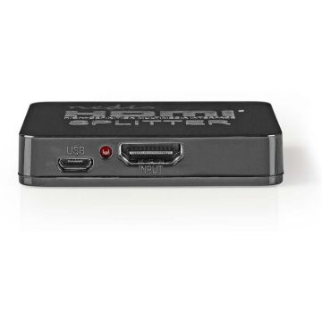 Nedis VSPL34002BK HDMI Splitter - 1x HDMI Input naar 2x HDMI Output