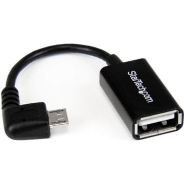 StarTech.com 12 cm rechtshoekige micro-USB-naar-USB-OTG-hostadapter MF - USB-adapter