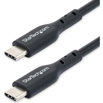 StarTech.com 2m (6ft) USB C Charging Cable, USB-C Cable, USB 2.0 Type-C Laptop Charger Cord, 60W 3A Power Delivery, TPE Jacket, USB-C Data Transfer Cable, MM - USB-kabel