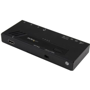 StarTech.com 4 poorts automatische HDMI video switch - 4k 2x1 met snelschakeling, auto sensing en serial control