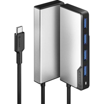 Alogic Adapter Fusion USB-C 4-in-1 USB-A & USB-C grau