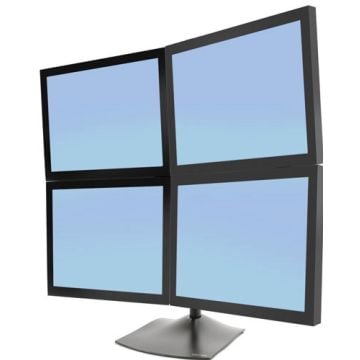 Ergotron DS100 Quad-Monitor Desk Stand - Stand voor viervoudig plat scherm