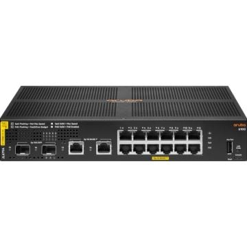 HPE Aruba 6100 12G Class4 PoE 2G2SFP+ 139W Switch - Switch