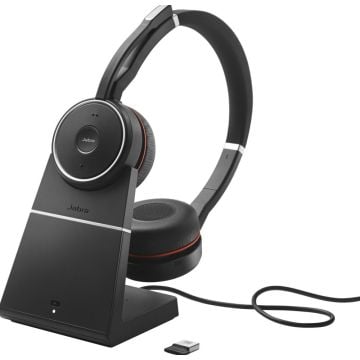 Jabra Evolve 75SE MS Stereo + Stand - Bluetooth Headset