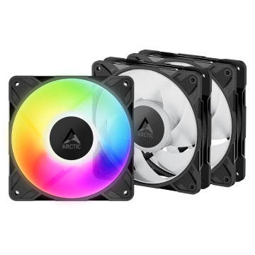 Arctic P12 Pro Reverse A-RGB Black 3-pack - Ventilator