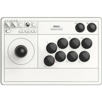 8BitDo Arcade Stick White - Gamepad