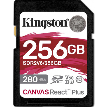 Kingston Canvas React Plus V60 256GB - Flashgeheugenkaart