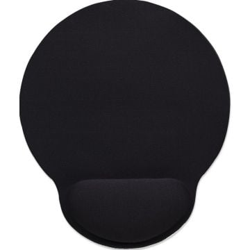 Wrist-Rest Mouse Pad, Black Gel-like Foam