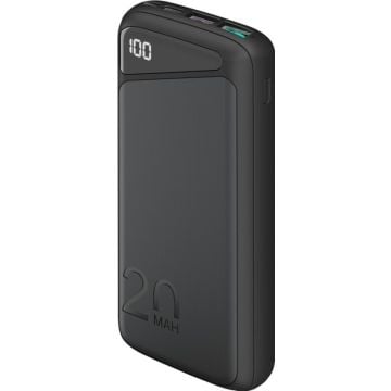 goobay Powerbank USB-C, QC 3.0, 20000mAh