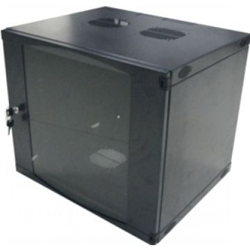 Rack Logilink wallmount single section box 12U b black, 19", flat pack
