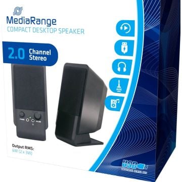 Aktivbox Mediarange Compact Desktop Speaker USB 2.0