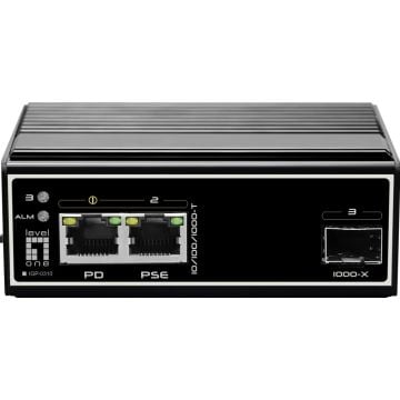LevelOne Switch 1x GE IGP-0310 1xGSFP 36W 1xPoE
