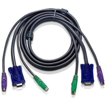 ATEN 2L-1003PC - Toetsenbord  video  muis (TVM) kabel