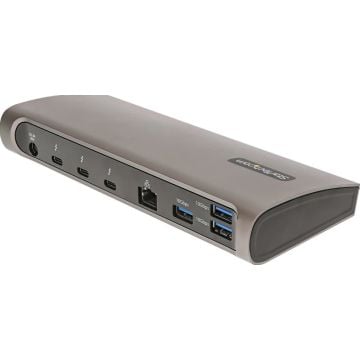 StarTech.com Thunderbolt 4 Dock, 96W Power Delivery, Single 8KDual Monitor 4K 60Hz, 3xTB4USB4 ports, 4xUSB-A, SD, GbE, Thunderbolt 4 Docking Station for Windows or TB3 MacBook, 0.8m - Dockingstation