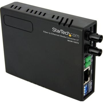 StarTech.com 10100 Multi Mode Fiber Copper Fast Ethernet Media Converter ST 2 km - Glasvezel mediaconverter