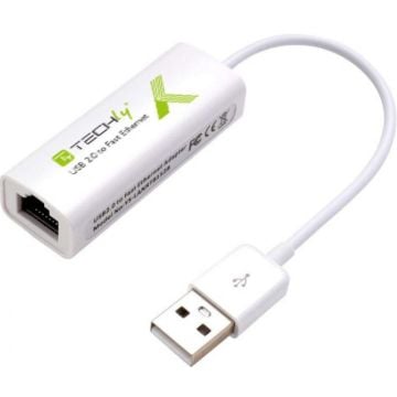 Techly USB 2.0 auf RJ45 10/100 Konverter