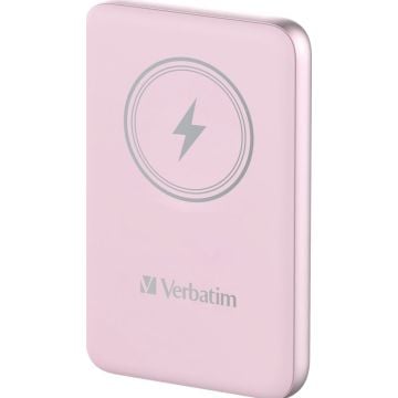 Verbatim Charge 'n' Go Magnetische Draadloze Power Bank 10000 Roze - Draadloze Power Bank
