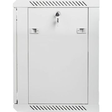 Lanberg Rack Wandbehuizing 19" 12U/600X450 (Flat-Pack) met Gla