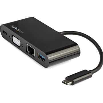 StarTech.com USB-C VGA multiport adapter - Power Delivery (60W)