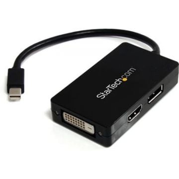 StarTech.com AV-reisadapter: 3-in-1 Mini DisplayPort naar DisplayPort DVI- of HDMI-converter - Videoadapter