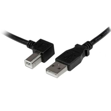 StarTech.com 3 m USB 2.0 A naar linkshoekige B-kabel – MM - USB-kabel