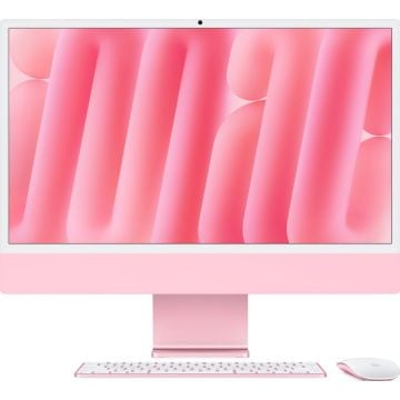 Apple iMac 2024 Roze - M4 8 core CPU, 8 core GPU, 16GB RAM, 256GB SSD, Qwerty NL, Roze