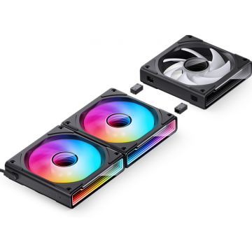 Jonsbo ZK-120BR 3 IN 1 Reverse Fan RGB Black - Ventilator