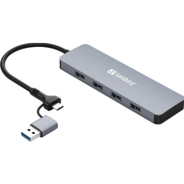 USB-C/A to 4xUSB 3.0 Hub