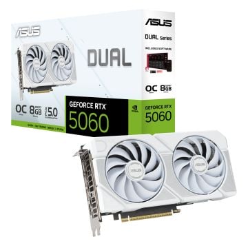 ASUS Dual GeForce RTX 5060 White OC Edition - Videokaart
