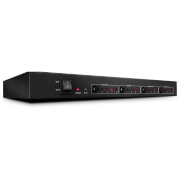LINDY 4x4 HDMI 4K 2160/1080p 3D Matrix Switch with IR remote