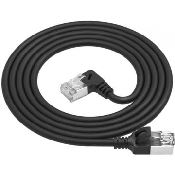 CAT6A U/FTP SLM R-ANG BK 5.00M. 1 stk