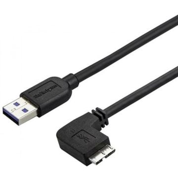 StarTech.com Slanke Micro USB 3.0 kabel haaks naar rechts - Micro USB 3.0 aansluitkabel in 90° hoek 2 m