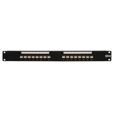 Tripp Lite 16-Port Fiber Patch Panel 62.5125 or 50125 LCLC 1URM - Patchpaneel