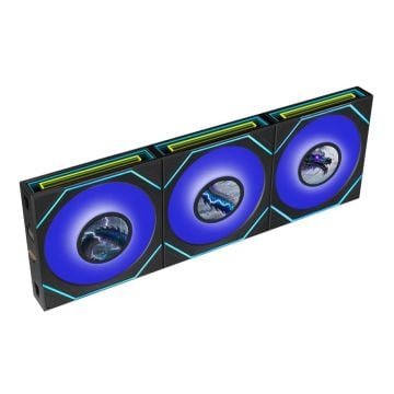 Lian Li UNI FAN SL-INF LCD 120 FLEX 3-Pack Black - Ventilator