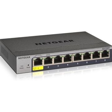 NETGEAR 8-poorts Gigabit Ethernet Smart Switch met Cloud Management (GS108Tv3) - Switch