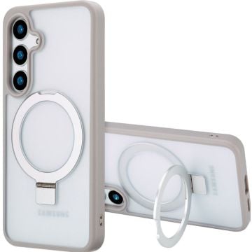 Accezz Ring Stand Backcover met MagSafe Samsung Galaxy S24 Plus - Grey
