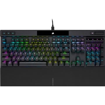 K70 RGB PRO Optical-Mechanical Gaming Keyboard Backlit RGB LED OPX Black Black PBT Keycaps (CH-910941A-NA)