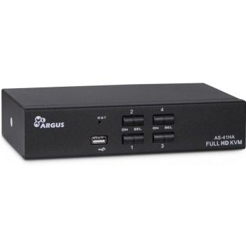 Inter-Tech KVM Switch KVM AS-41HA Metall