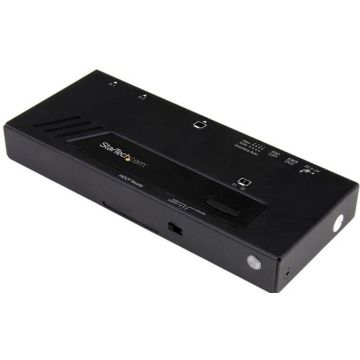 StarTech.com 2 poorts automatische HDMI video switch - 4K 2x1 HDMI switch met snelschakeling, auto sensing en serial control