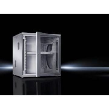 Rittal Wandkast flatbox 19 inch, 12 U, 60 cm breed, 63 cm hoog, 60 cm diep. 1 stk