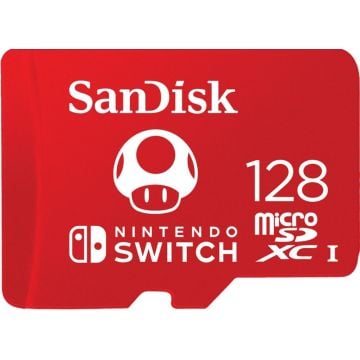 SanDisk Nintendo Switch Mushroom 128GB - Flashgeheugenkaart