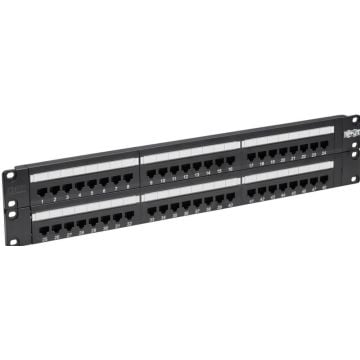 Eaton Tripp Lite Series 48-Port Cat6 Cat5 Patch Panel Rackmount 110 Punch Down RJ45 Ethernet 1URM 568B - Patchpaneel