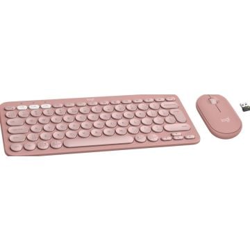 Logitech Pebble 2 Combo Roze - Toetsenbord en muis set