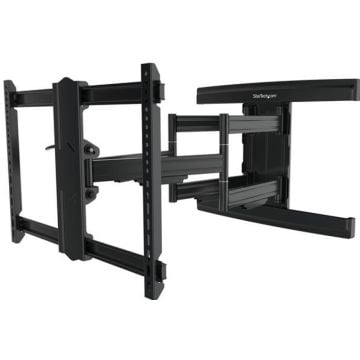 StarTech.com TV Wall Mount supports up to 100 inch VESA Displays, Low Profile Full Motion TV Wall Mount for Large Displays, Heavy Duty Adjustable TiltSwivel Articulating Arm Bracket - Cable Management (FPWARTS2)