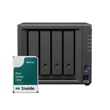 Synology DS925+ 4Bay 24TB NAS met 4x 6TB Synology Plus HDD - NAS-server