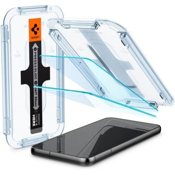 Spigen GLAS.tR EZ Fit - Schermbeschermer voor mobiele telefoon
