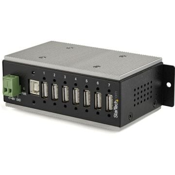StarTech.com 7 poorts Industriële USB hub - USB 2.0