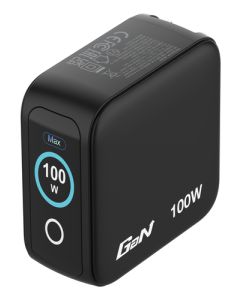 Verbatim Mini GaN Charger 100W with Display - 3 Poorten