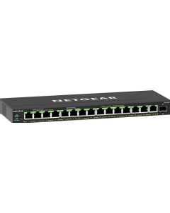 NETGEAR 16-poorts PoE+ Gigabit Ethernet Plus Switch (180W) met 1 SFP poort (GS316EP) - Switch