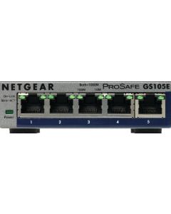 NETGEAR 5-poorts Gigabit Prosafe Plus switch (GS105E) - Switch